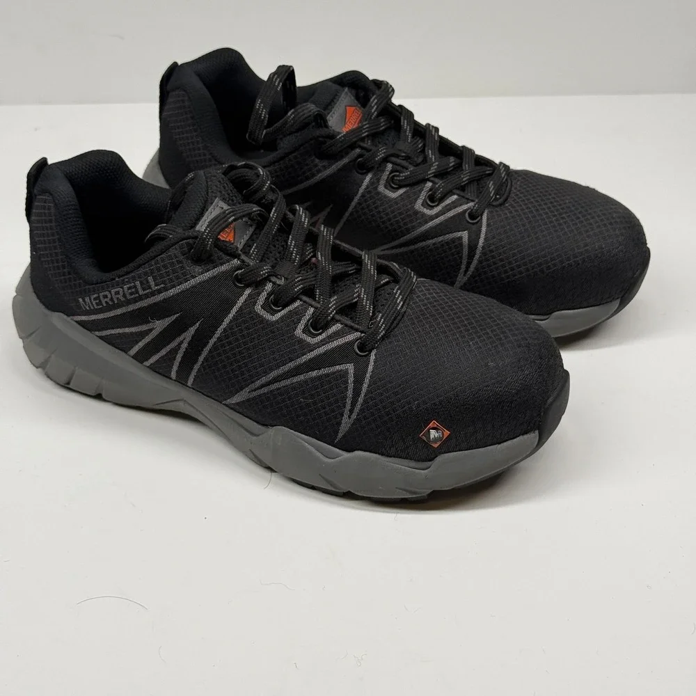 Merrell Work Fullbench SuperLite Alloy Toe Lace Up Mesh Work Shoes Size 8.5M